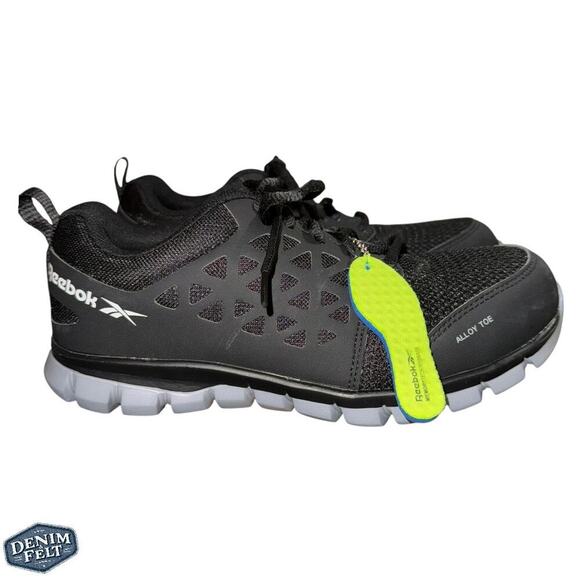 Reebok Women's Black Astroride Work Safety Steel Toe Slip Resistant Shoe | NEW - Picture 8 of 10